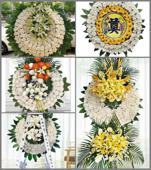 广东江门市台山市白沙镇冲泮村花圈速递