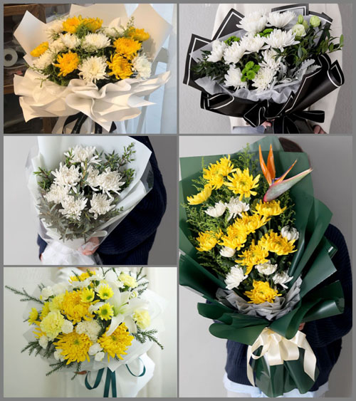 广东江门市台山市白沙镇冲泮村白事花束代送